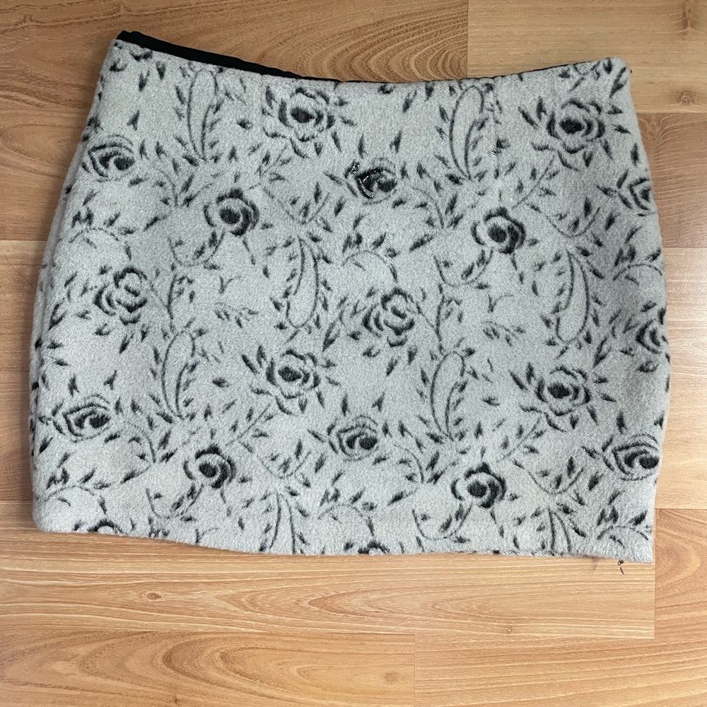 White Floral Skirt